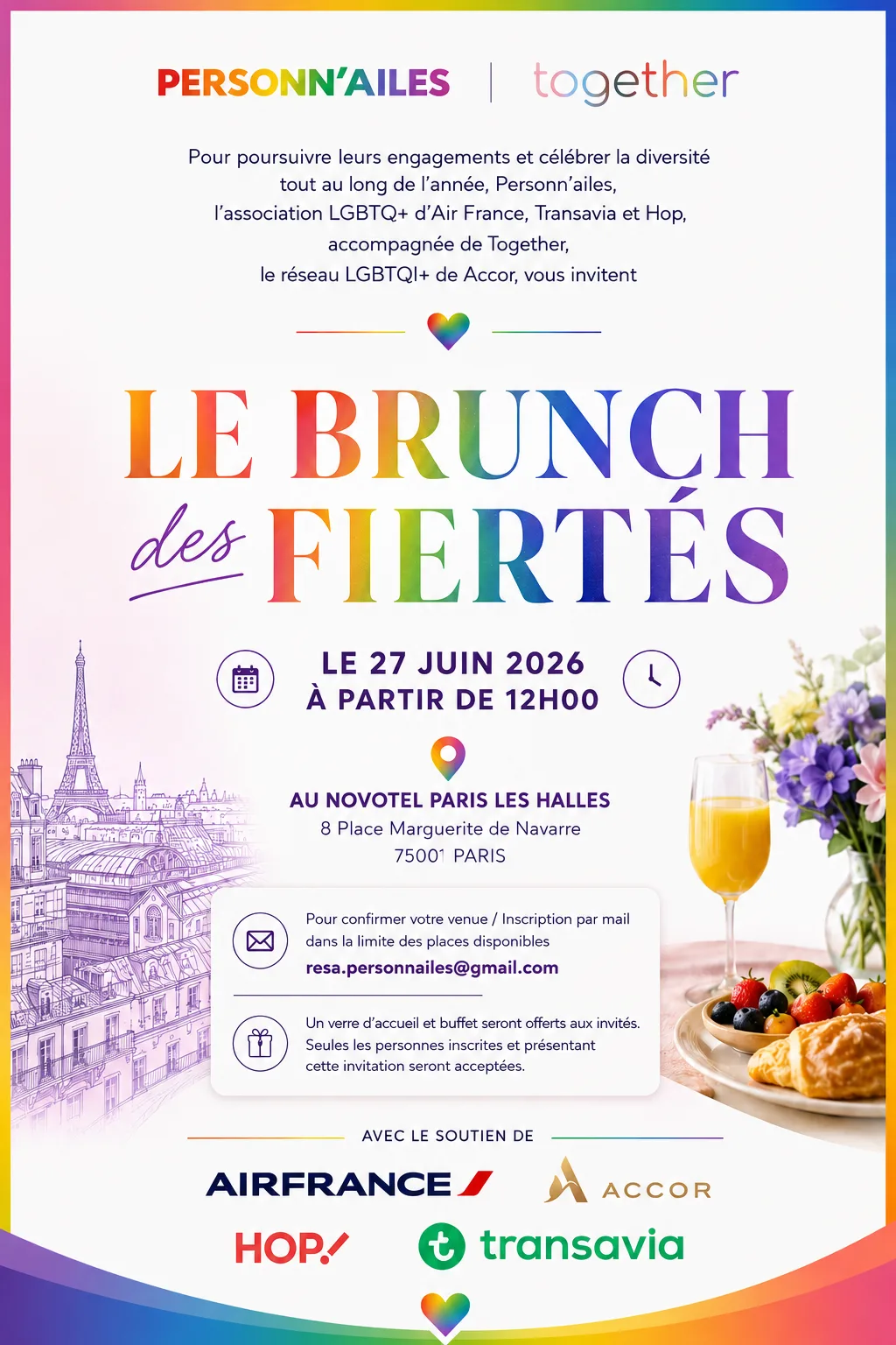 Brunch des fiertés 2026
